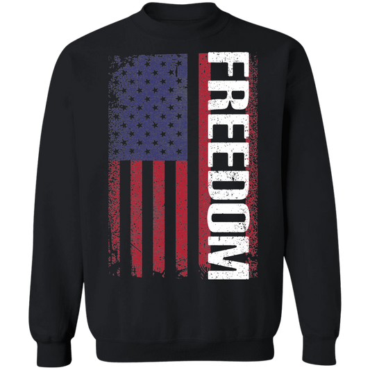 Freedom American Flag USA Crewneck Sweatshirt