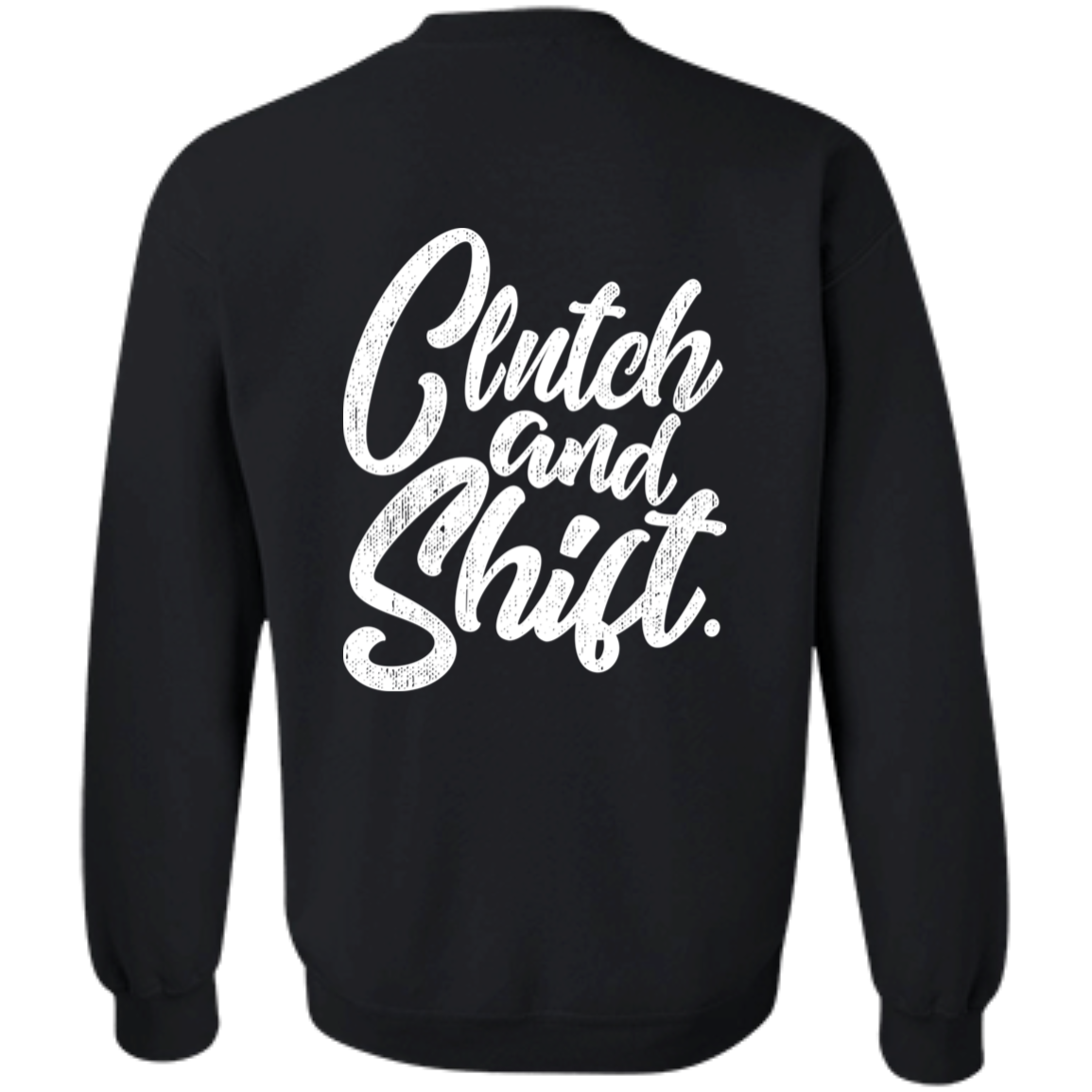Back Side Clutch Shift Crewneck Pullover Sweatshirt