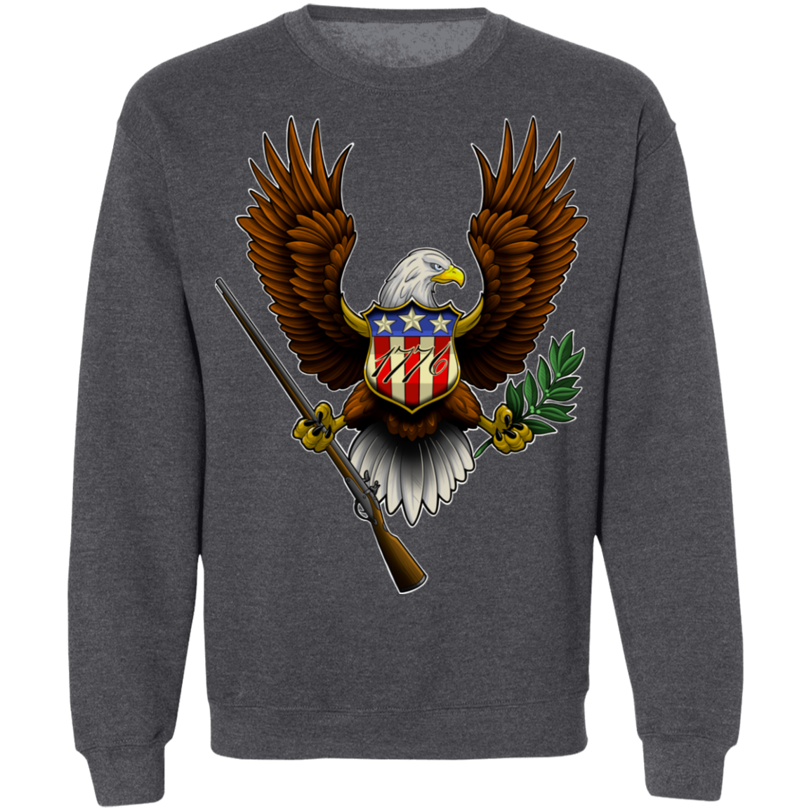 1776 American Bald Eagle Crewneck Sweatshirt