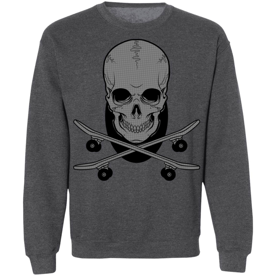 Skeleton Skateboarding Skateboard Shred Crewneck Sweatshirt