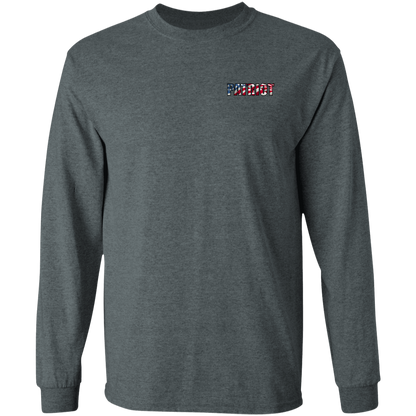 Patriot American Bald Eagle Double Sided Long Sleeve T-Shirt