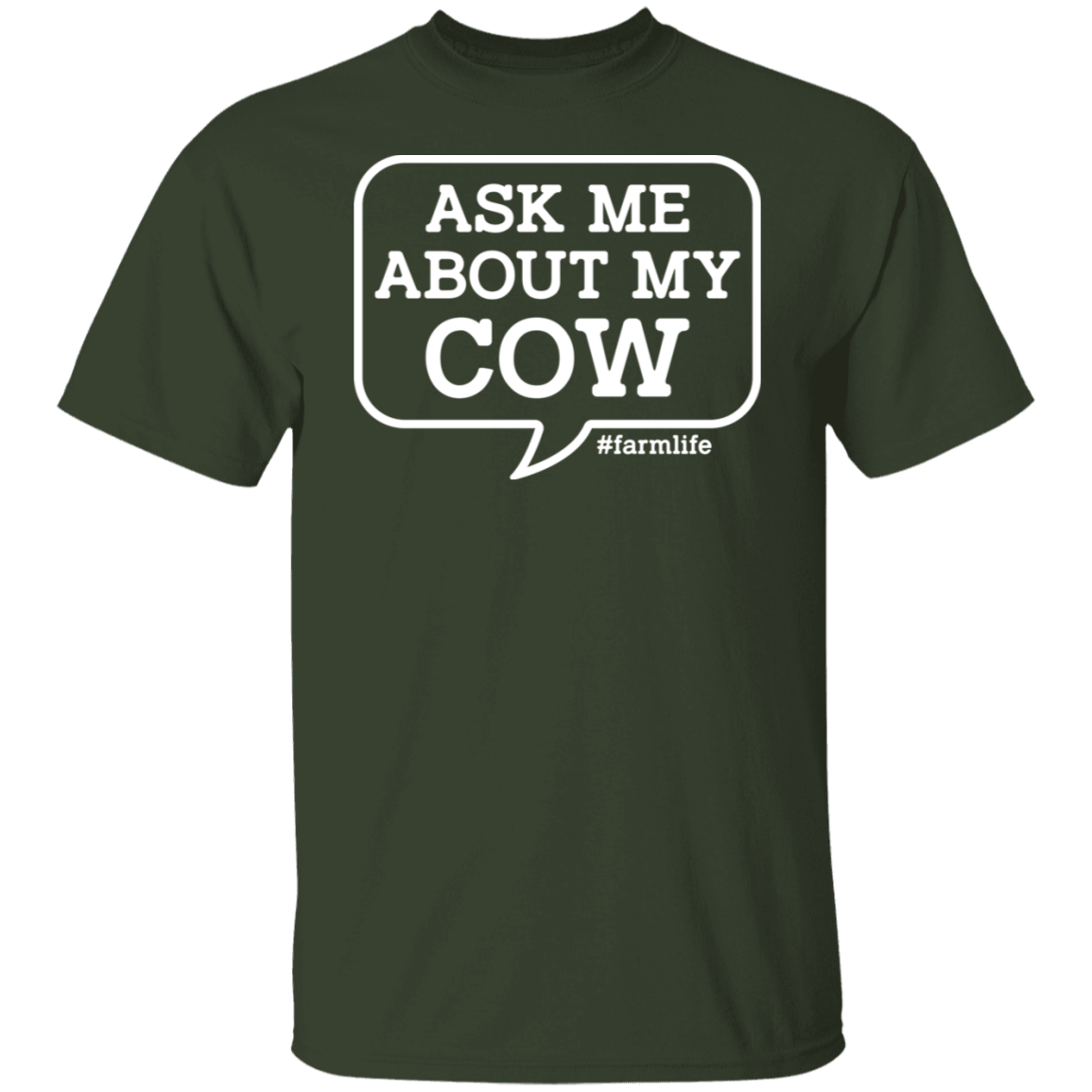 Ask Me About My Cow Funny Farming T-Shirt