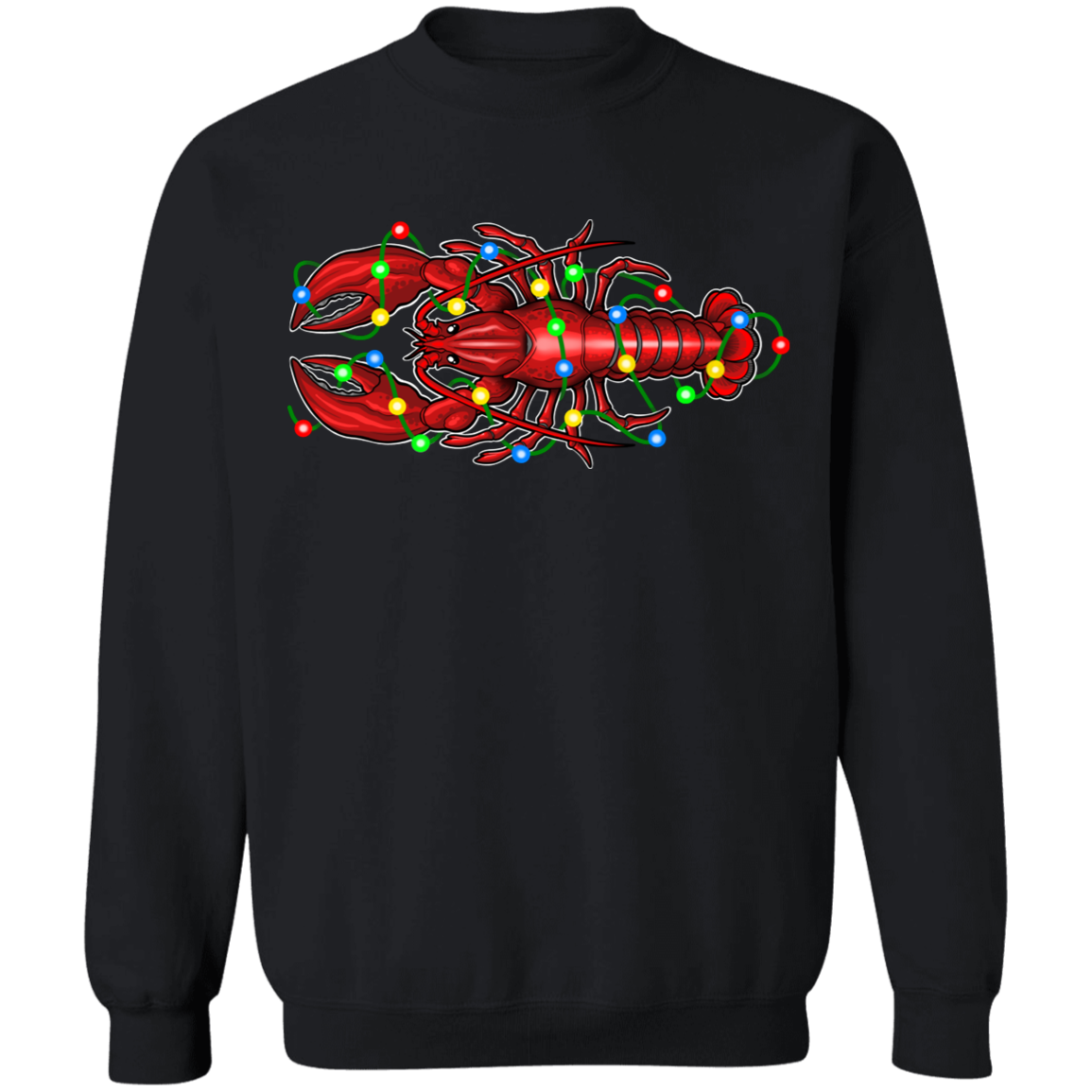 Lobster Merry Christmas Saltwater Crewneck Sweatshirt