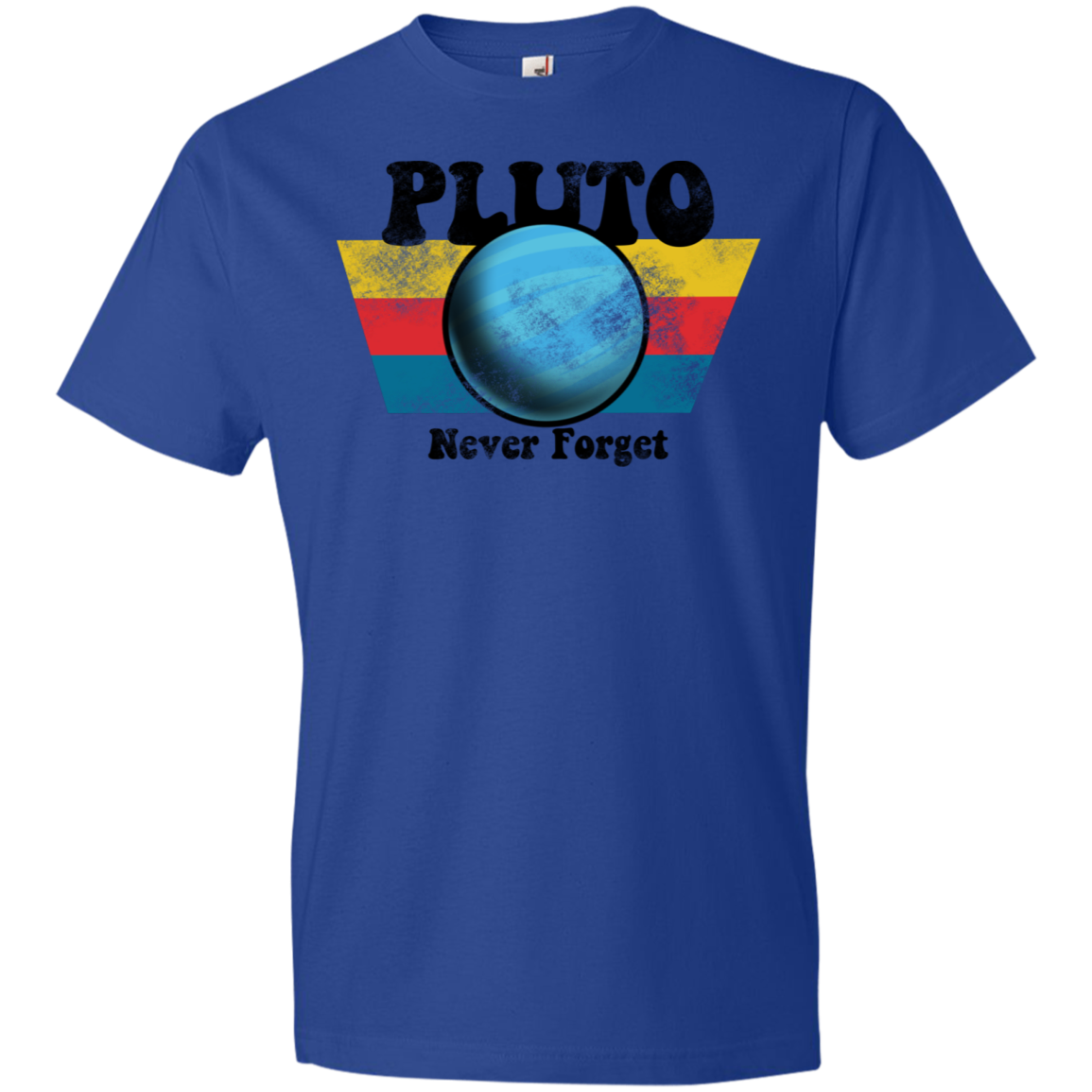 Youth Space Planet Pluto Vintage 80s Lightweight T-Shirt
