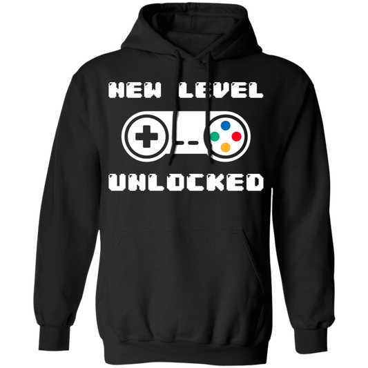 New Level Unlocked Gaming Pullover Hoodie