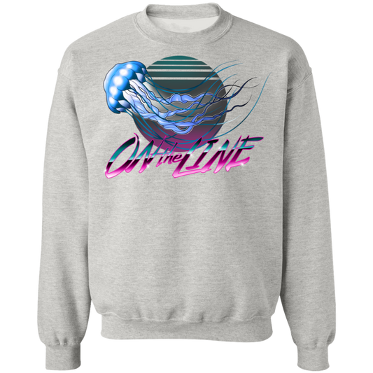 Jellyfish Sea Jellies On The Line Saltwater Crewneck Sweatshirt