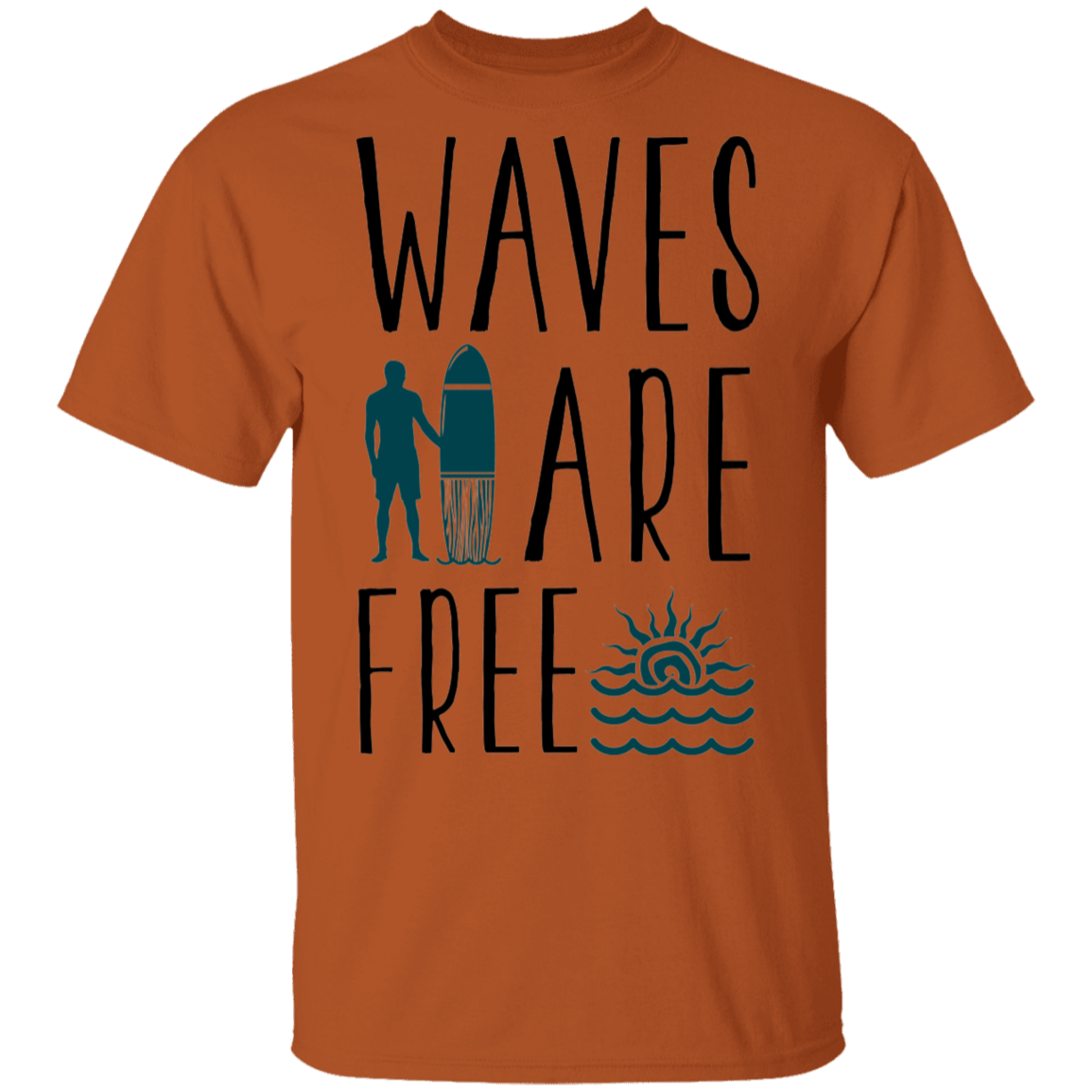 Waves Are Free Surfing T-Shirt