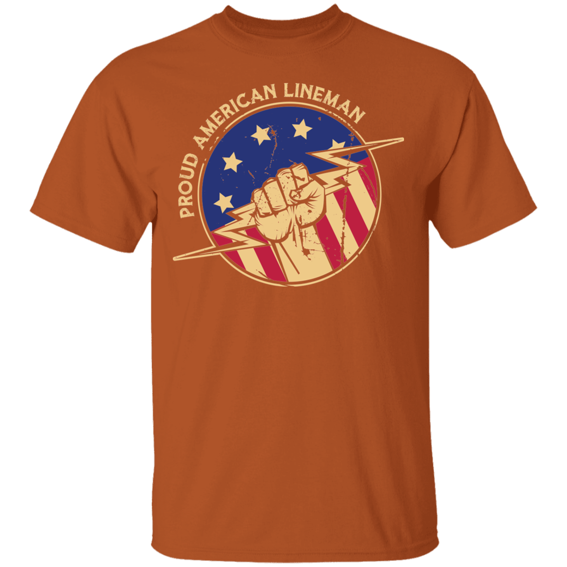 Proud American Lineman T-Shirt