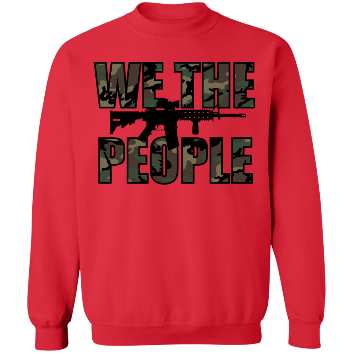 We The People Camouflage Crewneck Sweatshirt