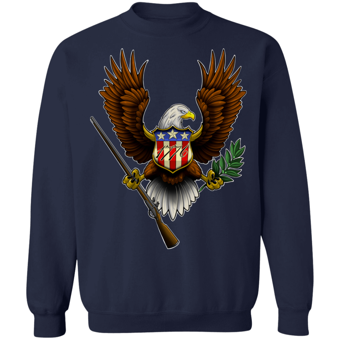 1776 American Bald Eagle Crewneck Sweatshirt