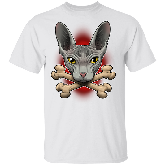 Hairless Cat Crossbones T-Shirt