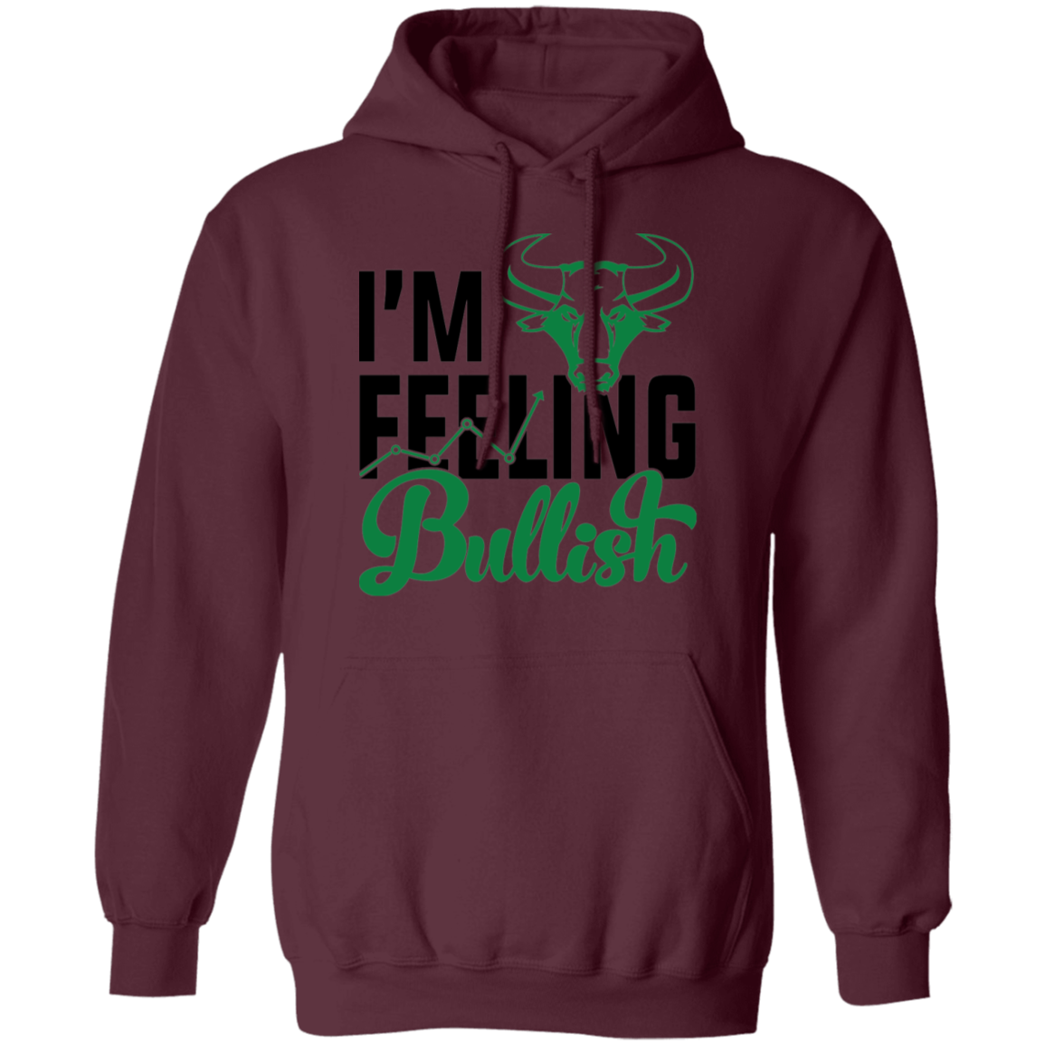 I'm Feeling Bullish Stocks Technical Analysis Pullover Hoodie