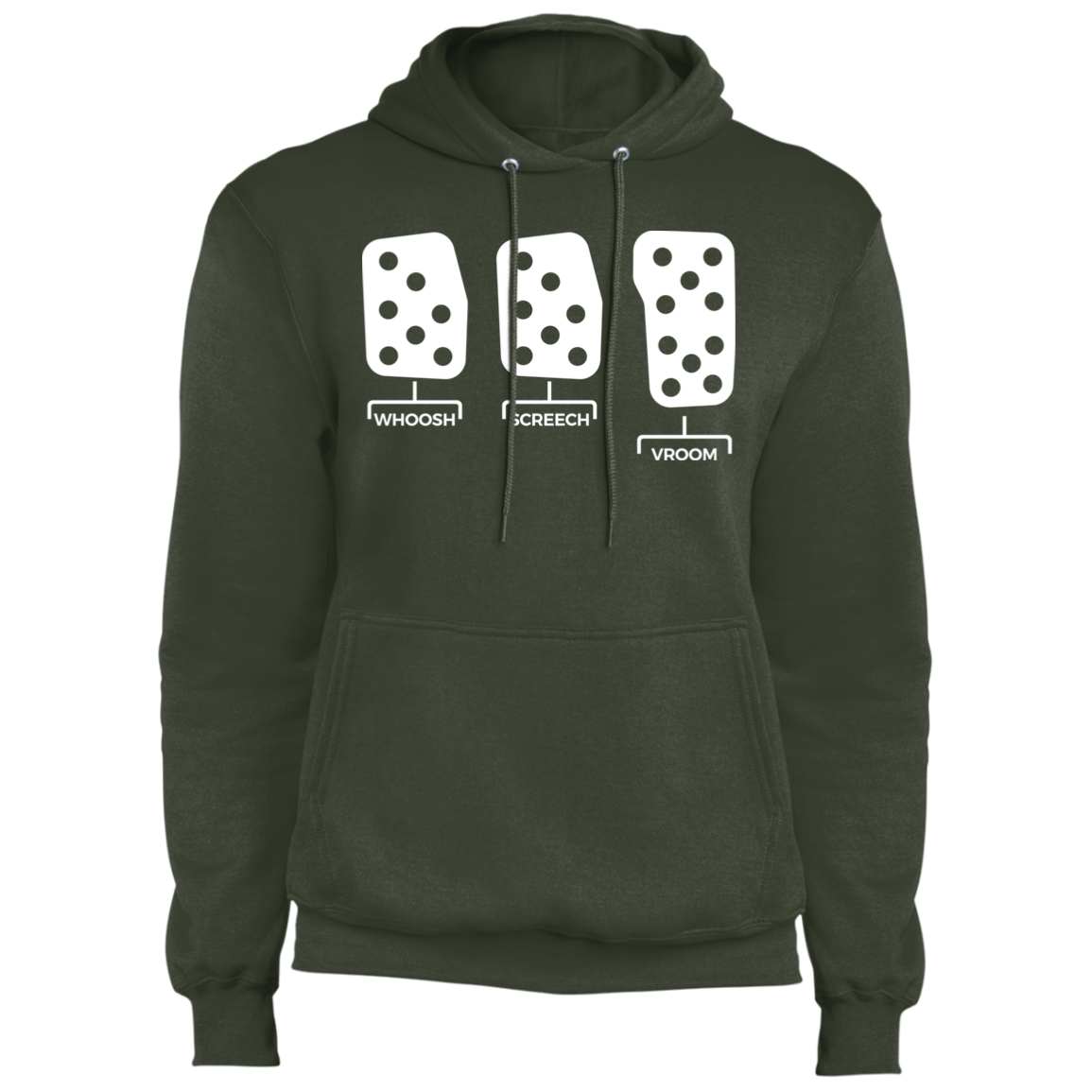 Whoosh Screech Vroom Manual Stick Shift Boosted  Pullover Hoodie