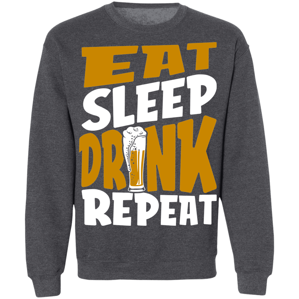 Water & Malt & Hops & Yeast Beer Crewneck Sweatshirt