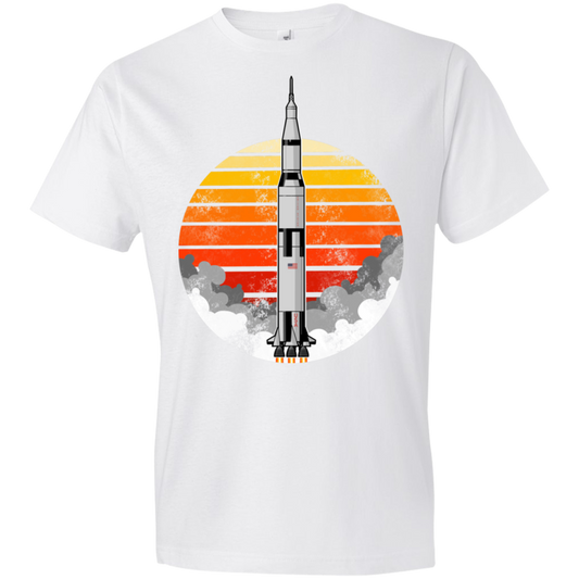 Youth Space USA Sun Rocket Ship Launch Lightweight T-Shirt
