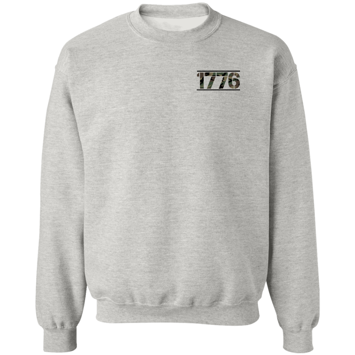 1776 American Bald Eagle Double Sided Crewneck Sweatshirt