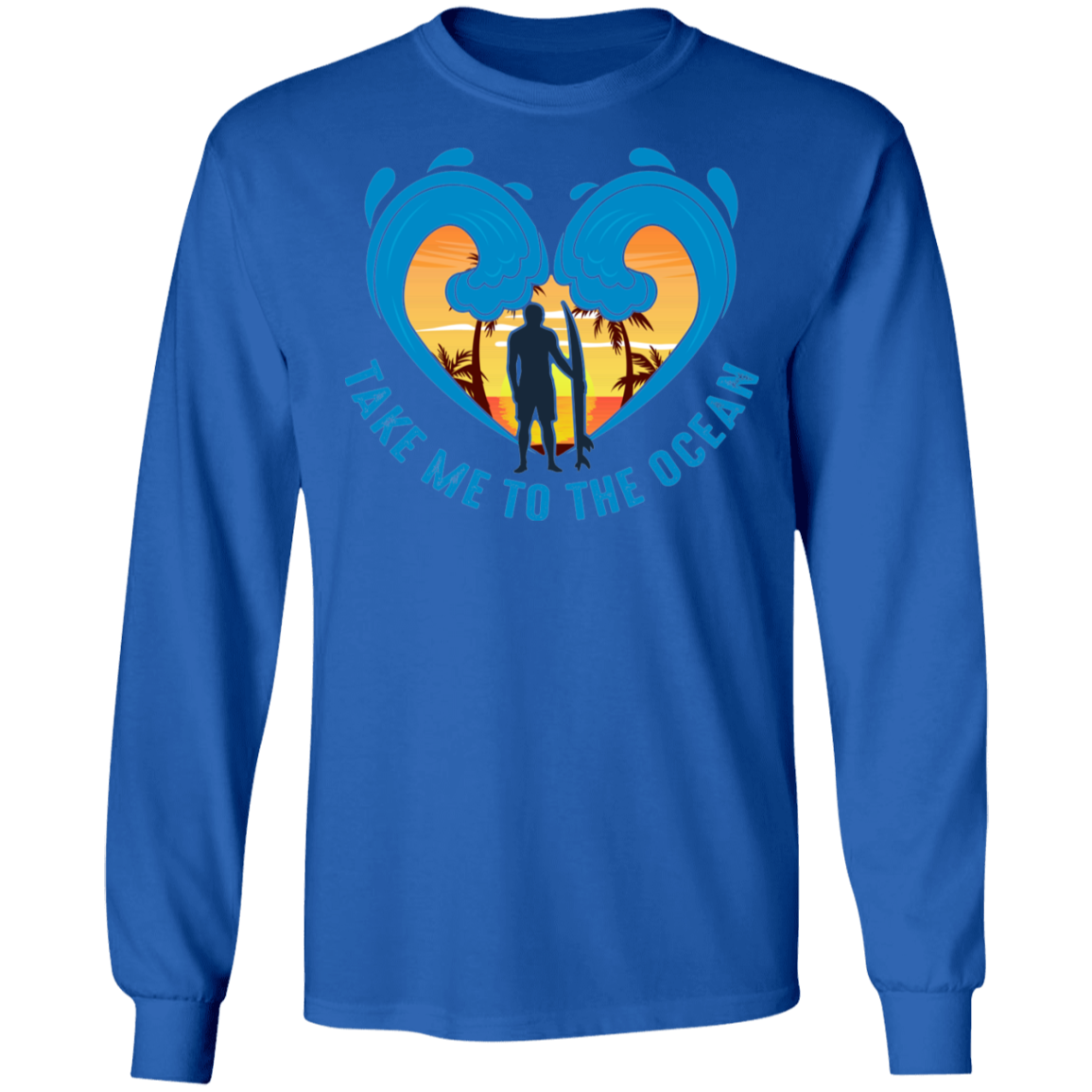 Take Me To The Ocean Beach Long Sleeve T-Shirt