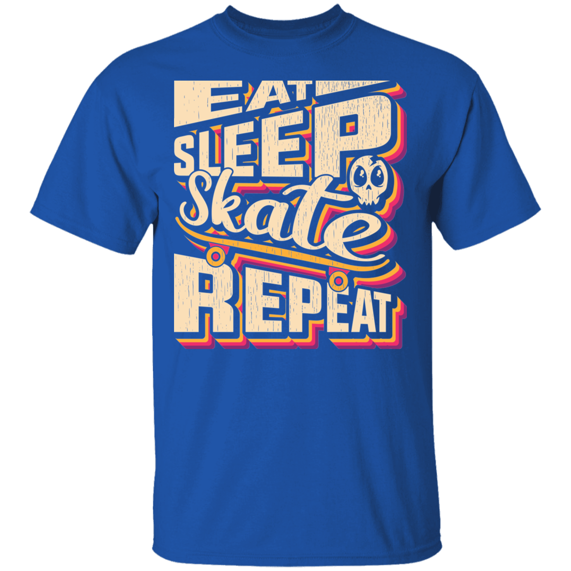 Eat Sleep Skate Repeat Skateboard Skateboarding T-Shirt