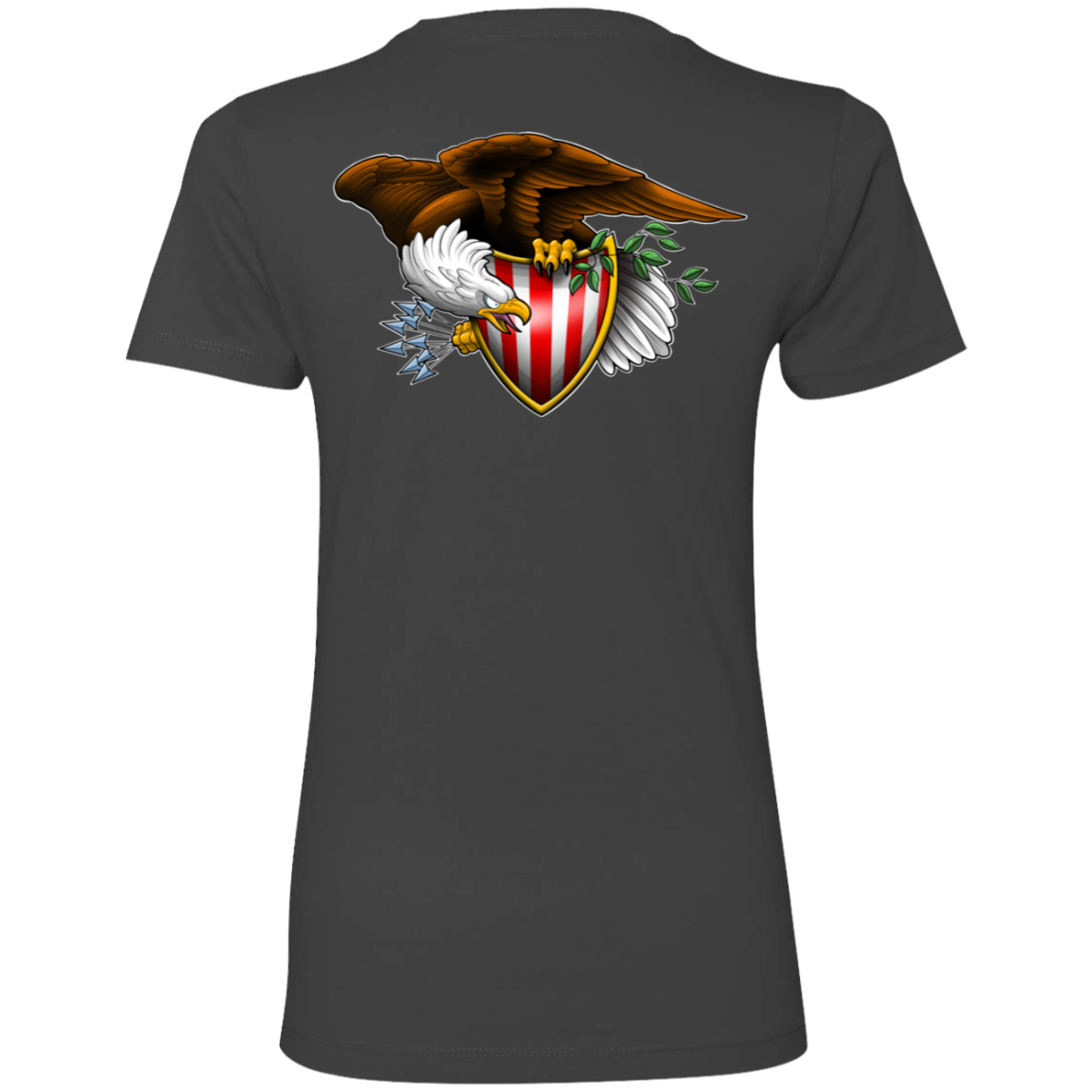 Patriot American Bald Eagle Women's Double Sided Boyfriend T-Shirt
