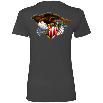 Patriot American Bald Eagle Women's Double Sided Boyfriend T-Shirt