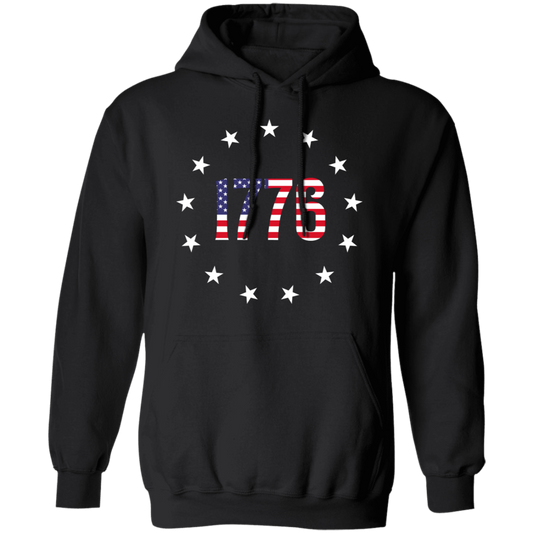 1776 Betsy Ross American Flag Pullover Hoodie
