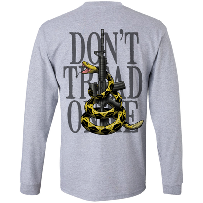 We the People Don't Tread on Me Gadsden Flag Double Sided Long Sleeve T-Shirt
