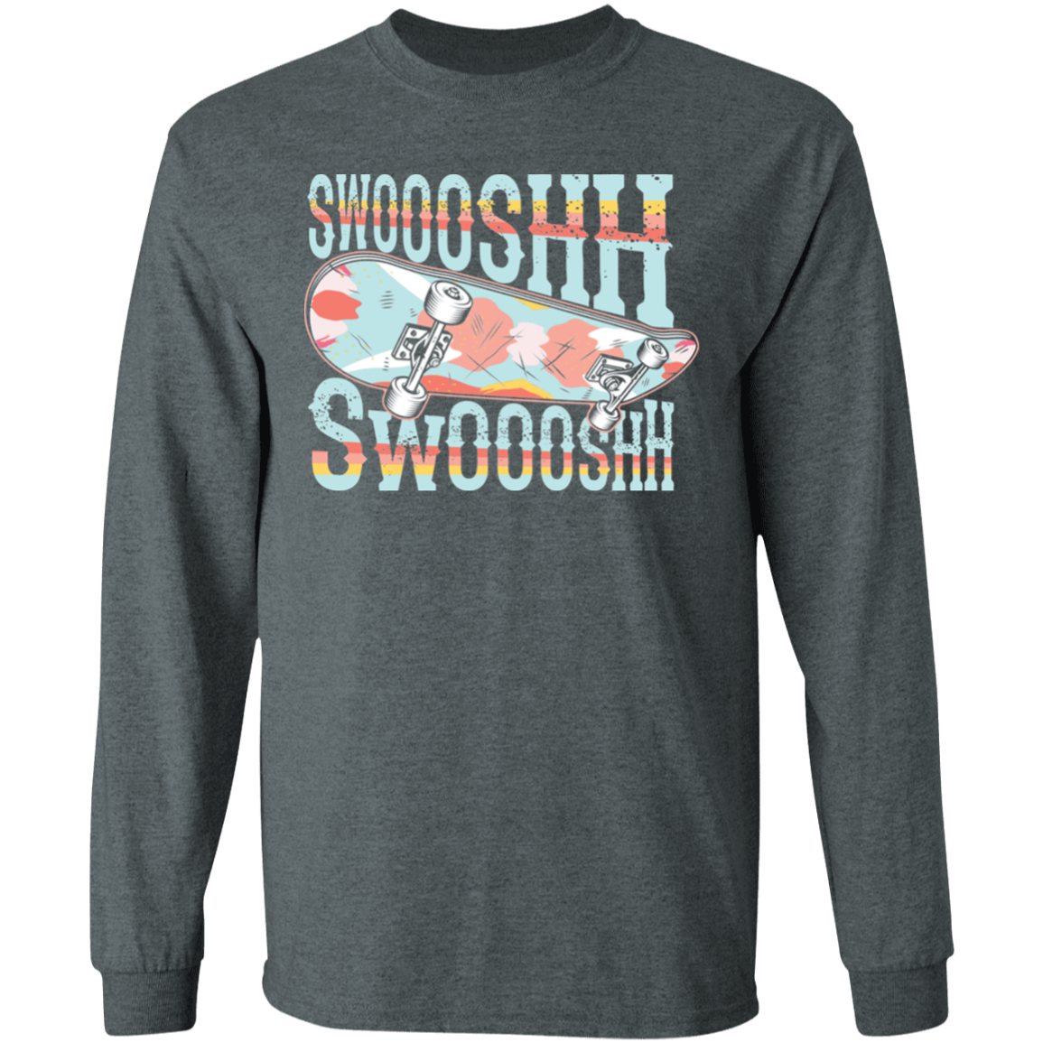 Swoosh Swoosh Skateboarding Long Sleeve T-Shirt