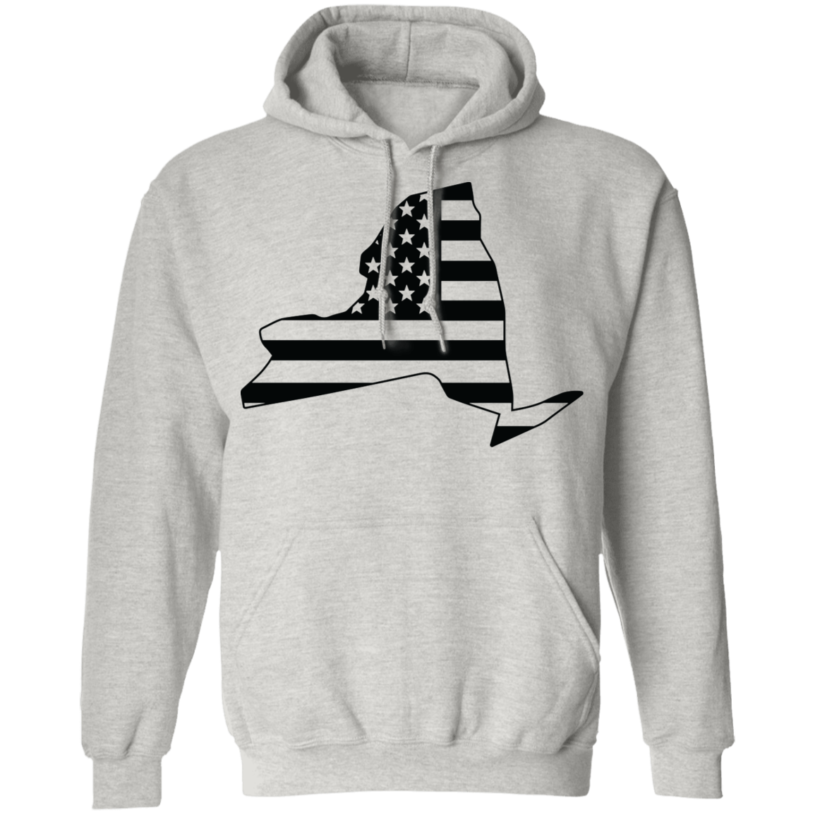 New York NY State American Flag Pride Pullover Hoodie