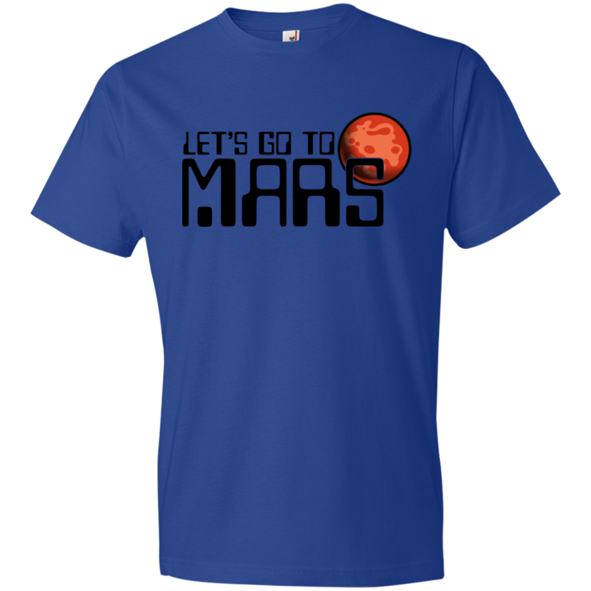 Youth Space Lets Go to Mars Lightweight T-Shirt