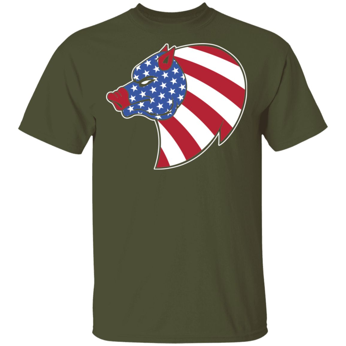 Pig Hog American Flag USA T-Shirt