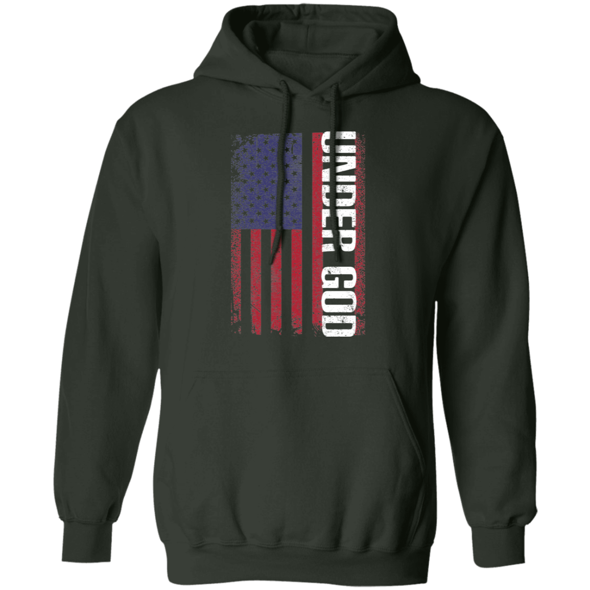 Under God American Flag USA  Pullover Hoodie