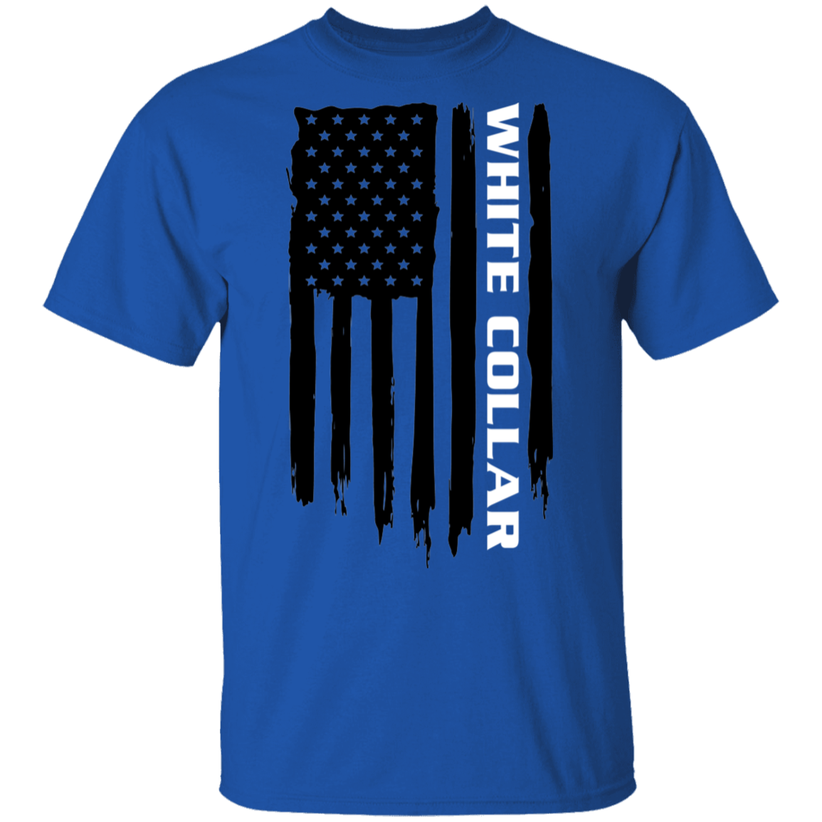 White Collar Worker American Flag T-Shirt
