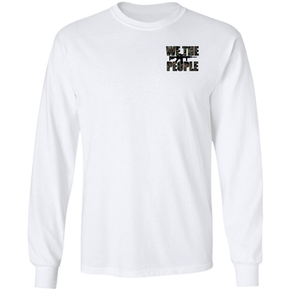 We the People Don't Tread on Me Gadsden Flag Double Sided Long Sleeve T-Shirt