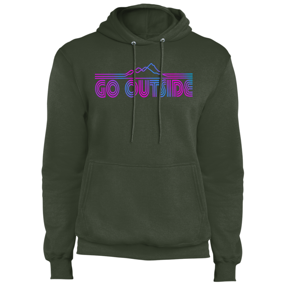 Go Outside Camping Nature Premium Pullover Hoodie