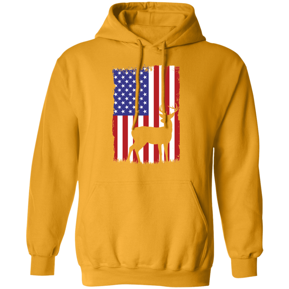Hunting American Flag Pullover Hoodie