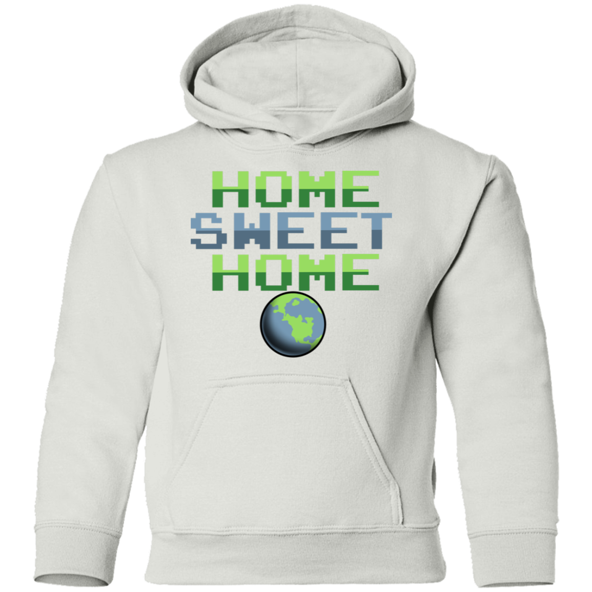 Youth Space Planet Earth Home Sweet Pullover Hoodie