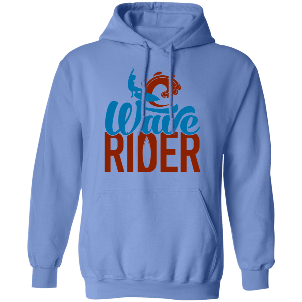Wave Rider Surfer Surfing Beach Pullover Hoodie
