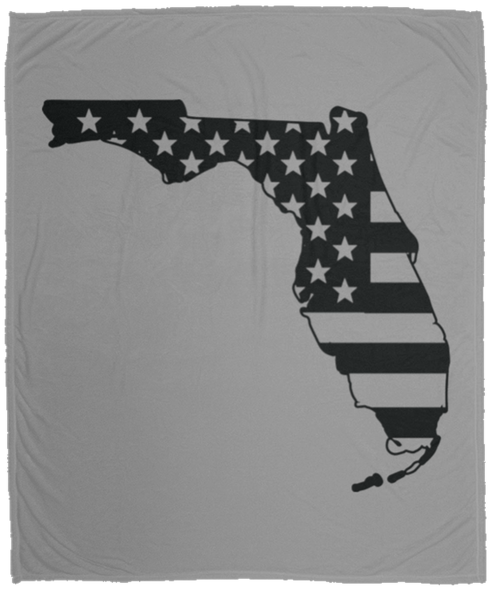 Florida American Flag State Fleece Blanket - 50x60