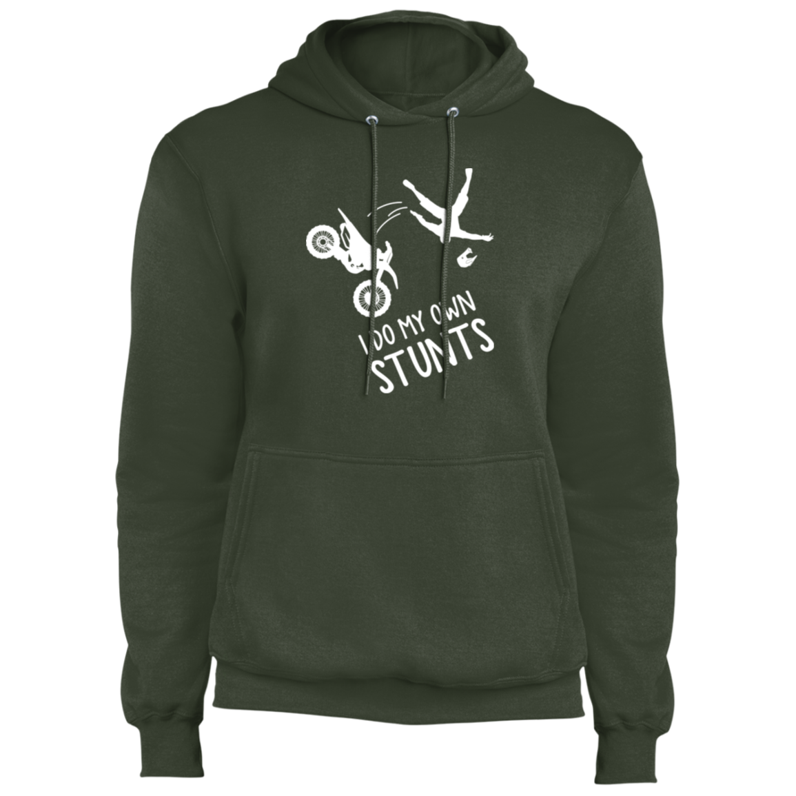 I Do My Own Stunts Funny Dirt Bike Pullover Hoodie