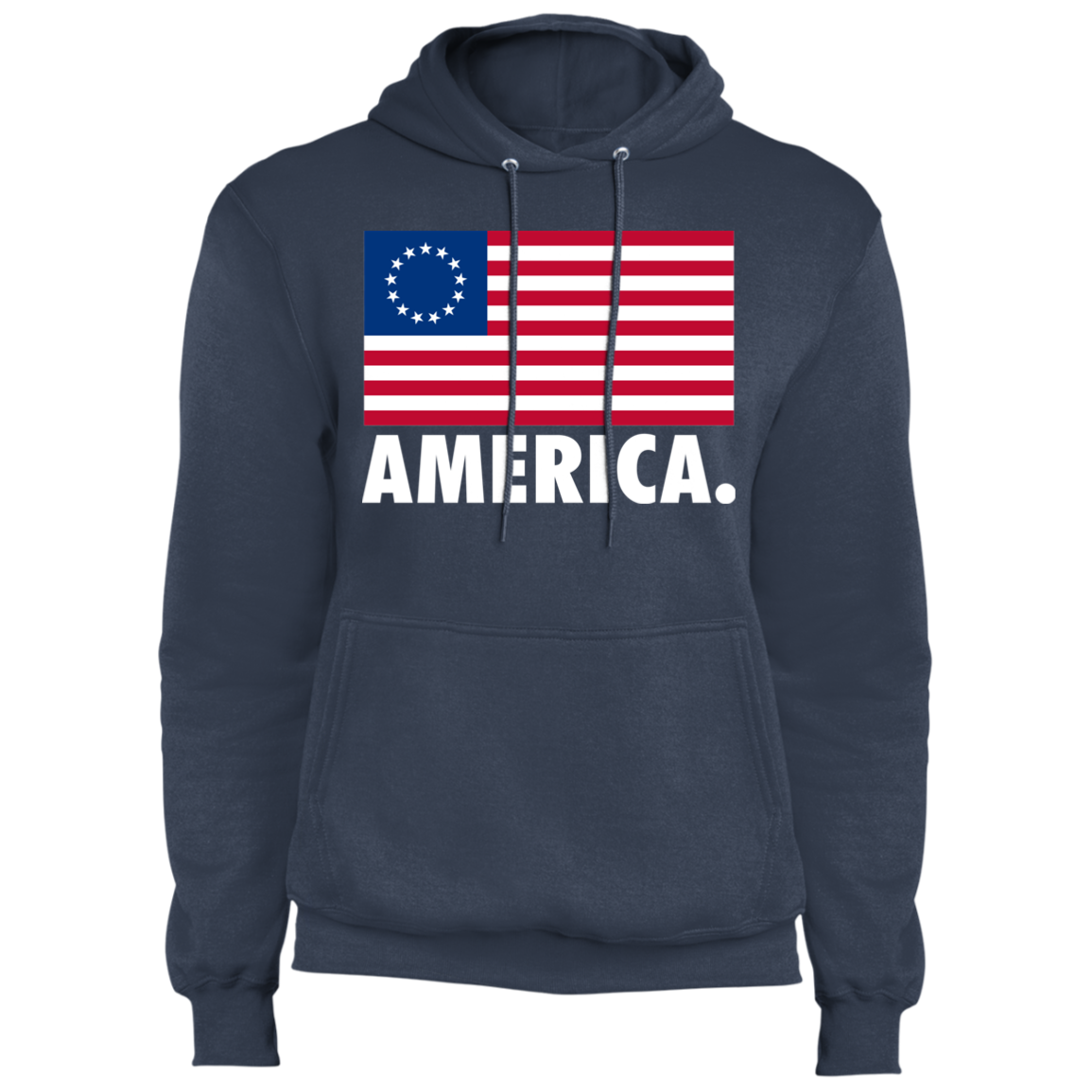 Betsy Ross Flag America Patriot Pullover Hoodie