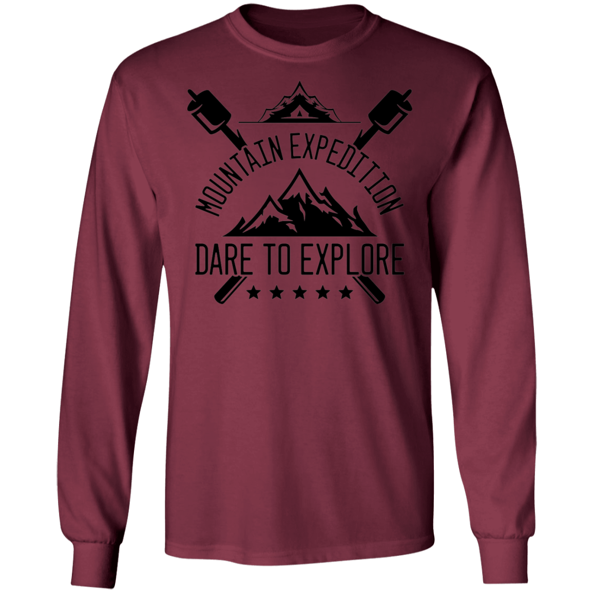 Mountain Expedition Dare To Explore Camping Long Sleeve T-Shirt