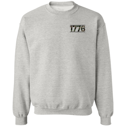 1776 American Bald Eagle United We Stand Double Sided Crewneck Sweatshirt