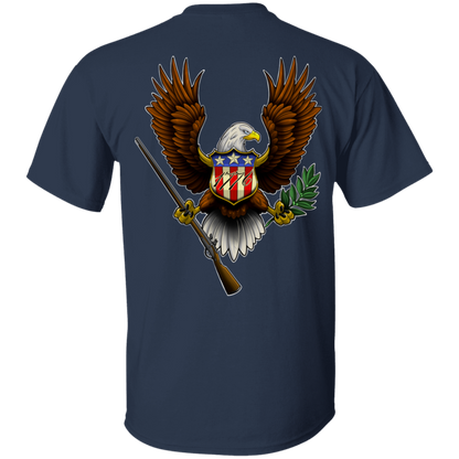 We the People American Bald Eagle 1776 Double Sided T-Shirt