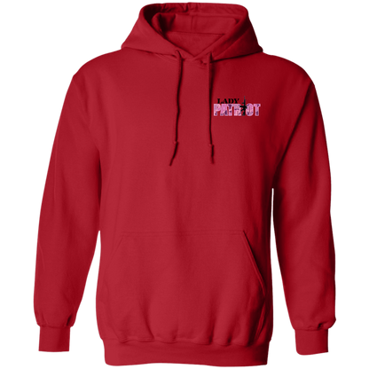 Lady Patriot American Bald Eagle United We Stand Double Sided Pullover Hoodie