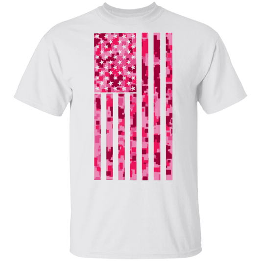 Pink American Flag T-Shirt