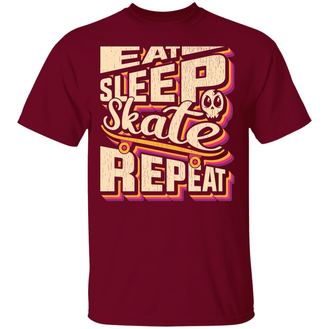 Eat Sleep Skate Repeat Skateboard Skateboarding T-Shirt