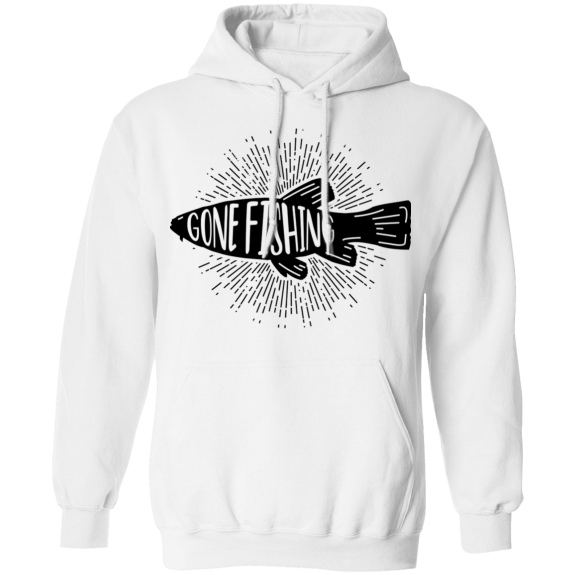 Gone Fishing Pullover Hoodie