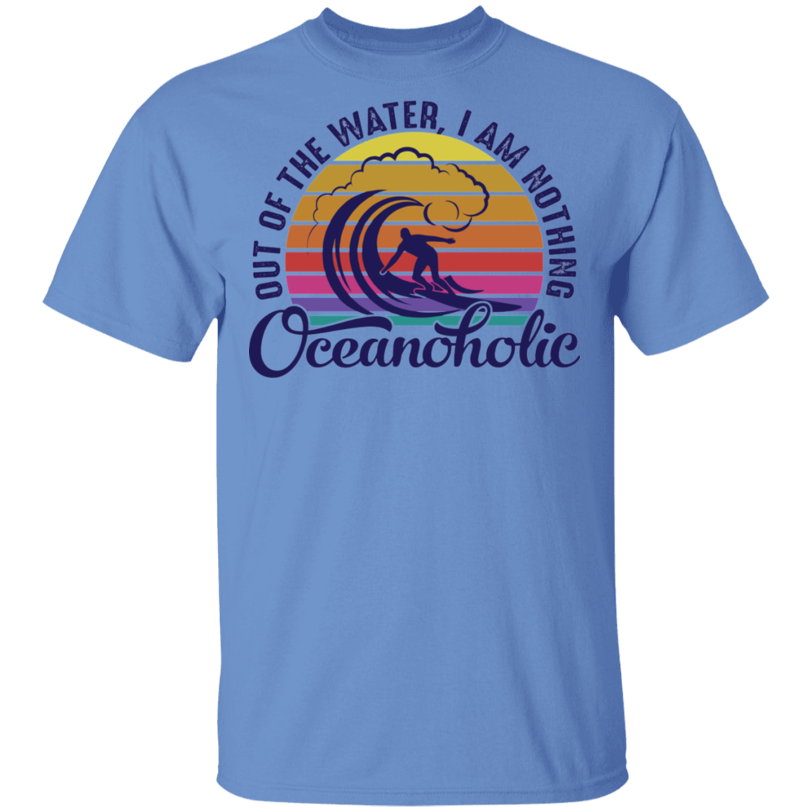 Oceanholic Surfing Beach Ocean T-Shirt