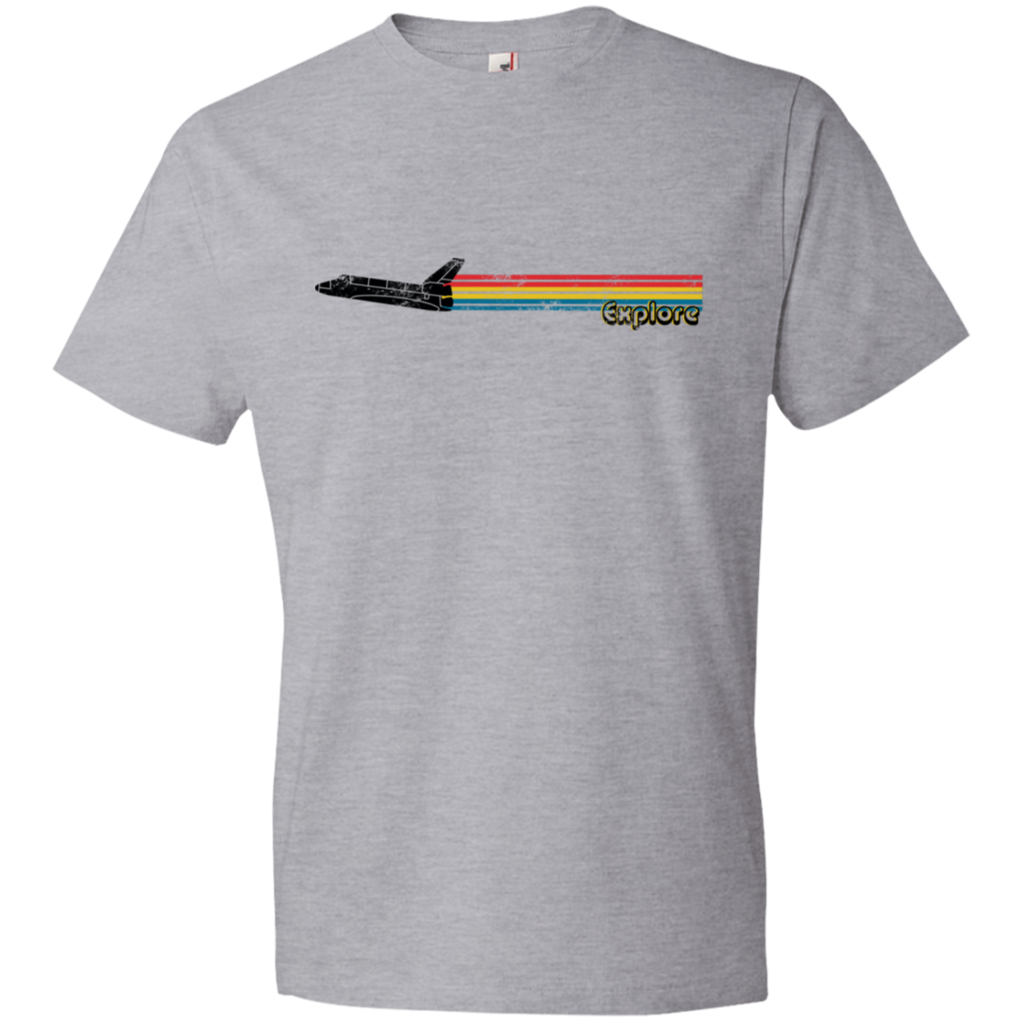 Youth Space Rocket Ship Explorer Lightweight T-Shirt