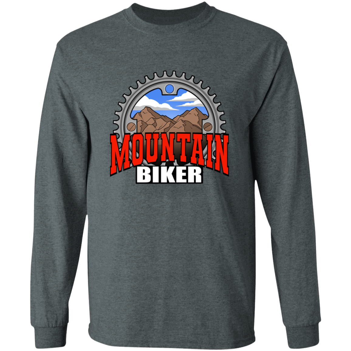 Mountain Biker Biking Long Sleeve T-Shirt